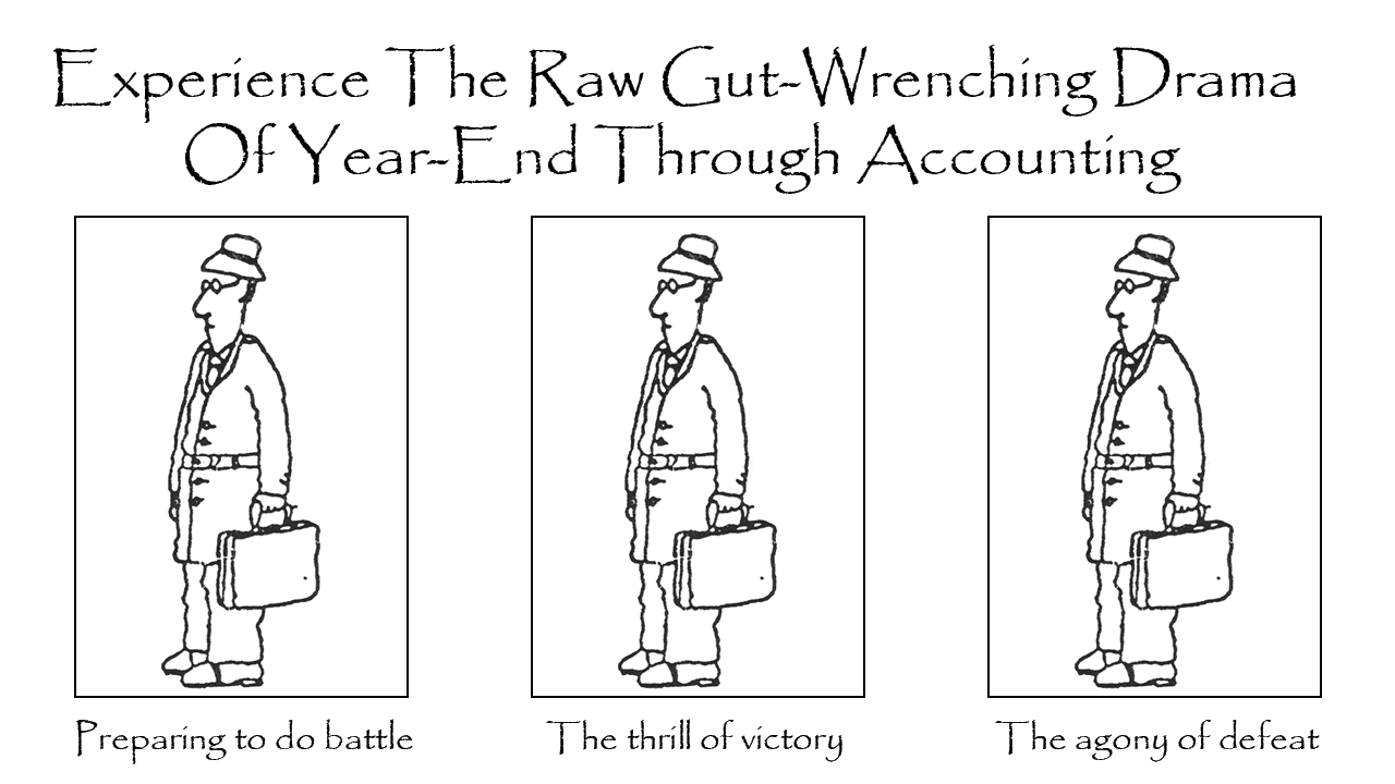 Cartoon illustration of tax strategy process